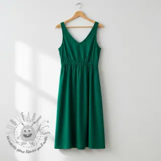 Popeline di cotone dark emerald
