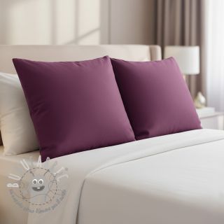 Popeline di cotone aubergine