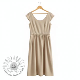 Popeline di cotone beige