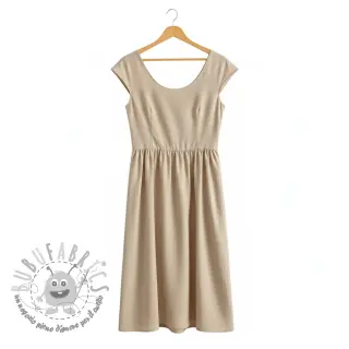 Popeline di cotone beige
