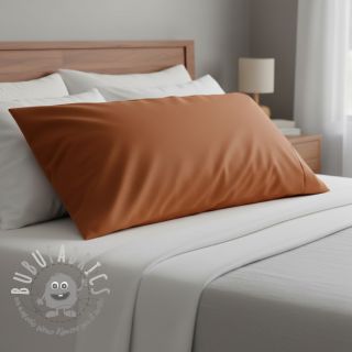 Popeline di cotone cognac