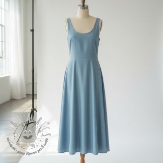 Popeline di cotone light indigo