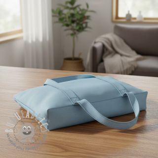 Popeline di cotone light indigo