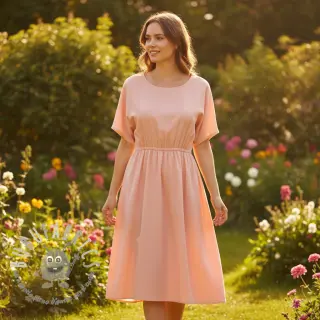 Popeline di cotone rose