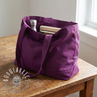 Popeline di cotone dark purple