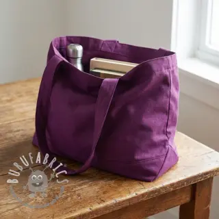 Popeline di cotone dark purple