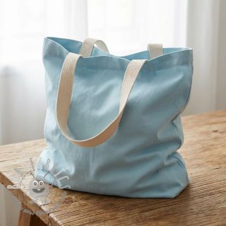 Popeline di cotone light blue