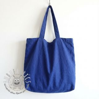 Popeline di cotone dark cobalt