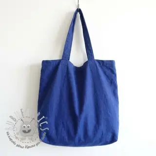 Popeline di cotone dark cobalt
