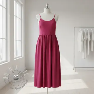 Popeline di cotone cerise