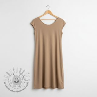 Popeline di cotone taupe