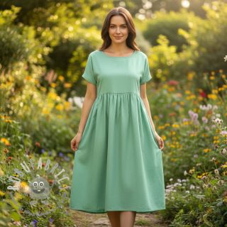 Popeline di cotone pepermint