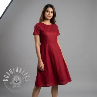 Popeline di cotone wine