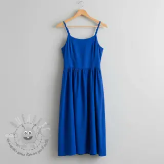 Popeline di cotone cobalt
