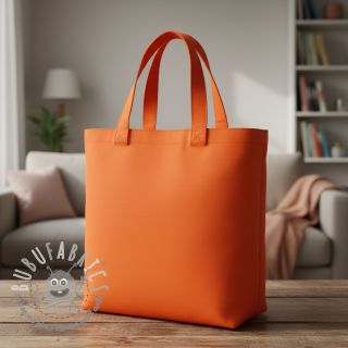 Popeline di cotone flame orange