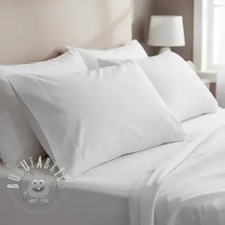 Popeline di cotone optical white