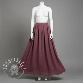 Tessuto di cotone SLUB WASHED mauve
