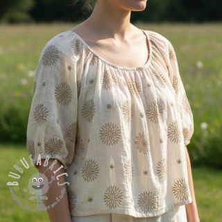 Tessuto di cotone EMBROIDERY Sofia design A