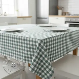 Tessuto di cotone Check teal