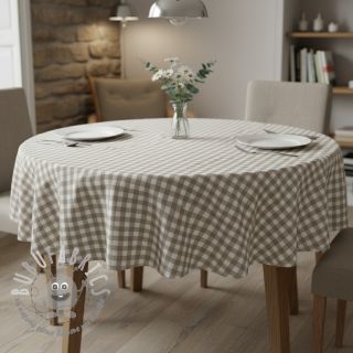 Tessuto di cotone Check sand