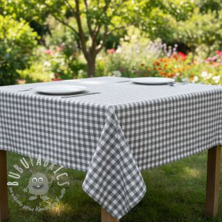 Tessuto di cotone Check grey