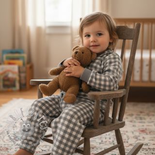 Tessuto di cotone FLANNEL Check sage