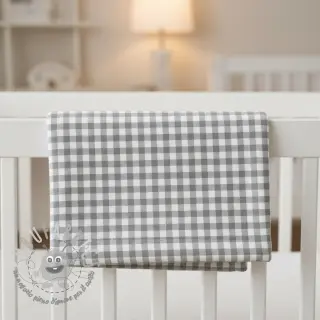 Tessuto di cotone FLANNEL Check sage