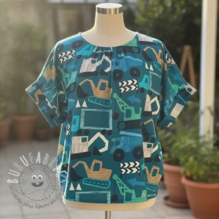 Tessuto di cotone Vehicles petrol digital print