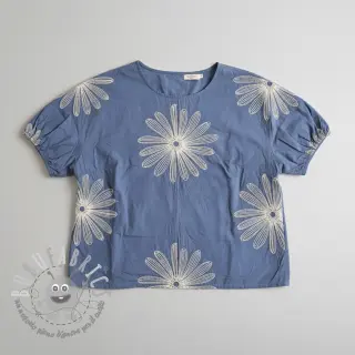 Tessuto di cotone EMBROIDERY Flowie jeans