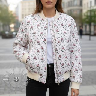 Tessuto di cotone QUILTING Elisabetta rose