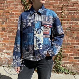 Tessuto di cotone TWILL DENIM Mix print design B