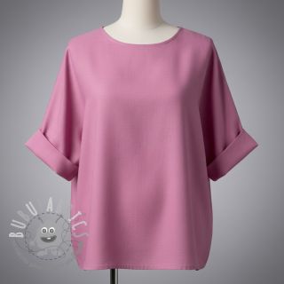 Tessuto di cotone con lino PREMIUM dawn pink