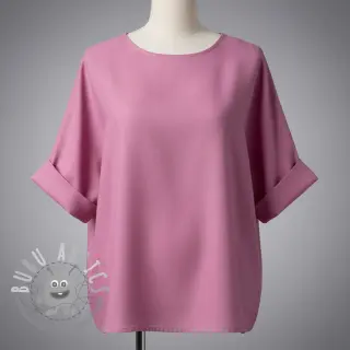 Tessuto di cotone con lino PREMIUM dawn pink