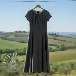 Tessuto di cotone con lino PREMIUM dark grey