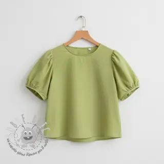 Tessuto di cotone WASHED old lime
