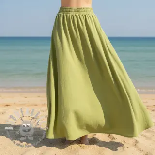Tessuto di cotone WASHED old lime
