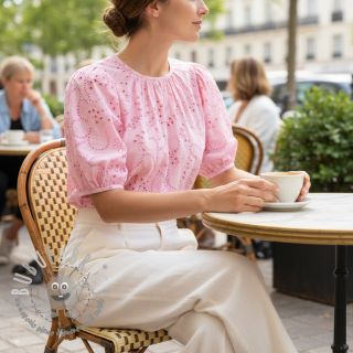 Tessuto di cotone VOILE Puffy light pink