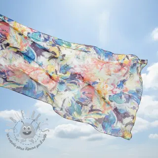 Tessuto di cotone DOBBY Staind branch digital print