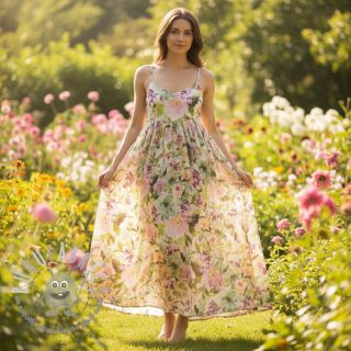 Tessuto di cotone VOILE Fresh morning digital print