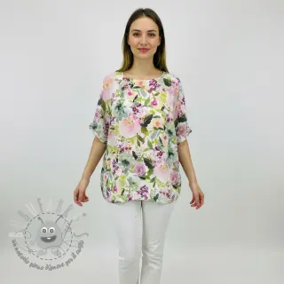 Tessuto di cotone VOILE Fresh morning digital print