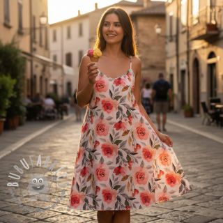 Tessuto di cotone VOILE Love digital print