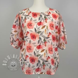 Tessuto di cotone VOILE Love digital print