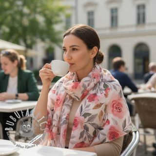 Tessuto di cotone VOILE Love digital print