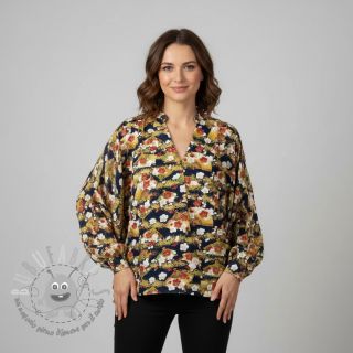 Tessuto di cotone JAPAN Obi indigo