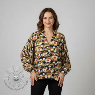 Tessuto di cotone JAPAN Obi indigo