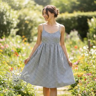 Tessuto di cotone Brigitte gris