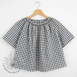 Tessuto di cotone Brigitte gris