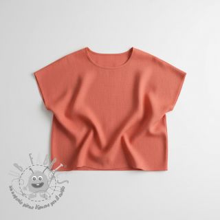 Tessuto di cotone con lino brick