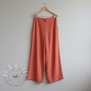 Tessuto di cotone con lino brick