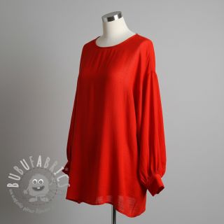 Tessuto di cotone con lino red